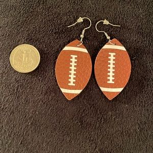 Football earrings. Very light weight